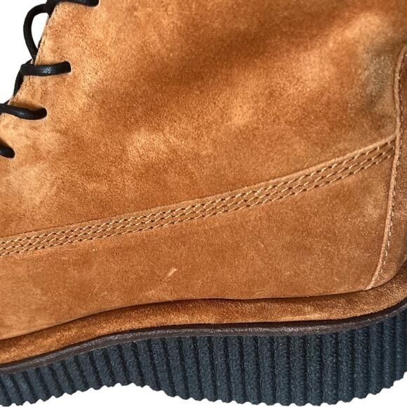 Rag & Bone Sloane Suede Platform Lace Up Combat Boots Size 41 - Picture 9 of 16